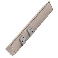 Task Lighting 12" 15 amp 120 volt Satin Nickel Under Cabinet Power Strip